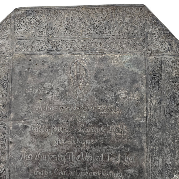 VTG metal engraved invitation Veiled Prophet Ball 1923 St. Louis - Picture 10 of 11